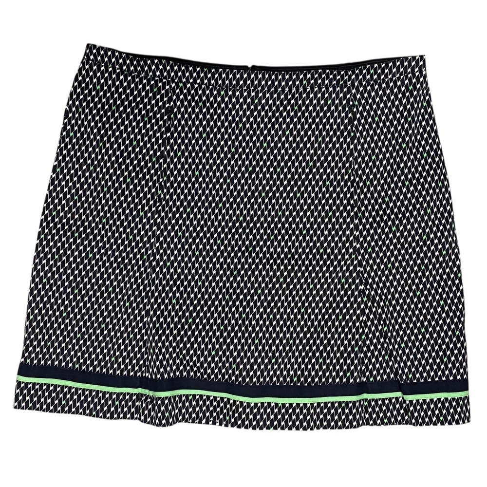 Tail Geometric Print Skort – Size 16 Black White Green